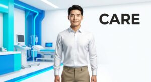 수술 후 회복과 자신감 있는 일상 복귀를 상징하는 남성 모델