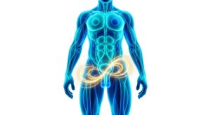남성 건강과 전문적인 의학적 상담을 상징하는 3D 일러스트