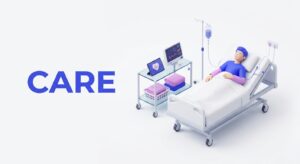 수술 후 회복과 케어를 상징하는 평온한 분위기의 의료 이미지